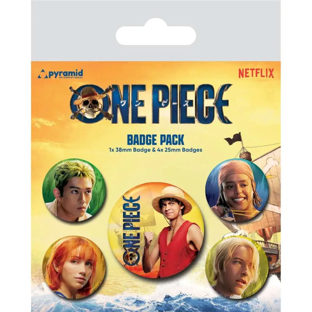 ONE PIECE - Live Action the Straw Hats Badge Pack - Figurine